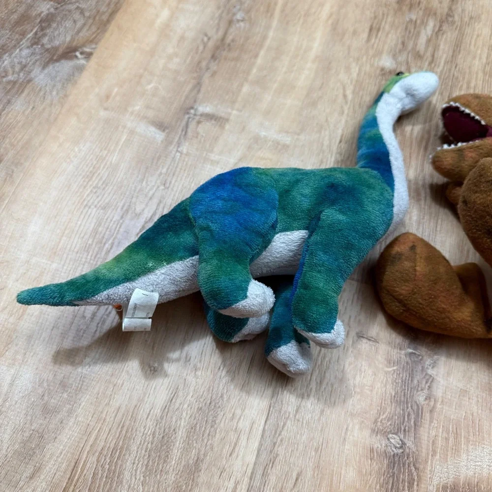 Wild Republic Dinosaur Plush Lot‎ T-Rex Brachiosaurus Triceratops 3 Piece Set